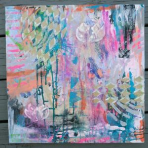 intuitive painting, flora bowley, alena hennessy, intuition, monthly journal prompts, journal prompts, march journal prompt, abstract painting, mixed media, mixed media journaling, mixed media art, journaling, art journaling, art journal, journal, intuition quotes, creative inspiration,